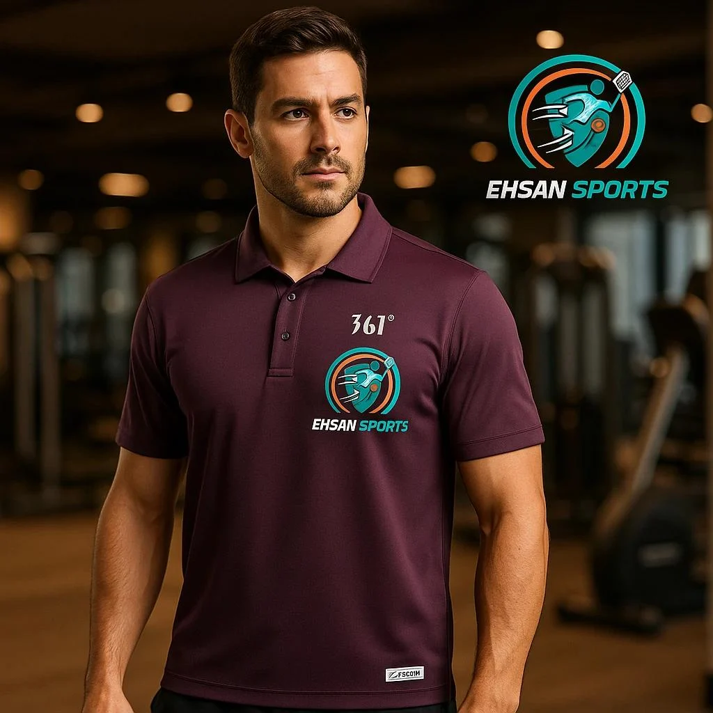 تیشرت یقه‌دار مردانه 361 درجه فروشگاه احسان اسپرت
